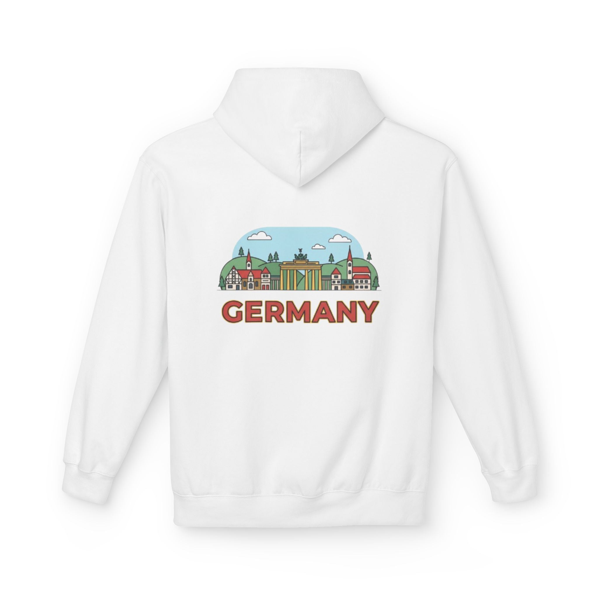 Germany Skyline Hoodie — Germany Themed Pullover Hoodie