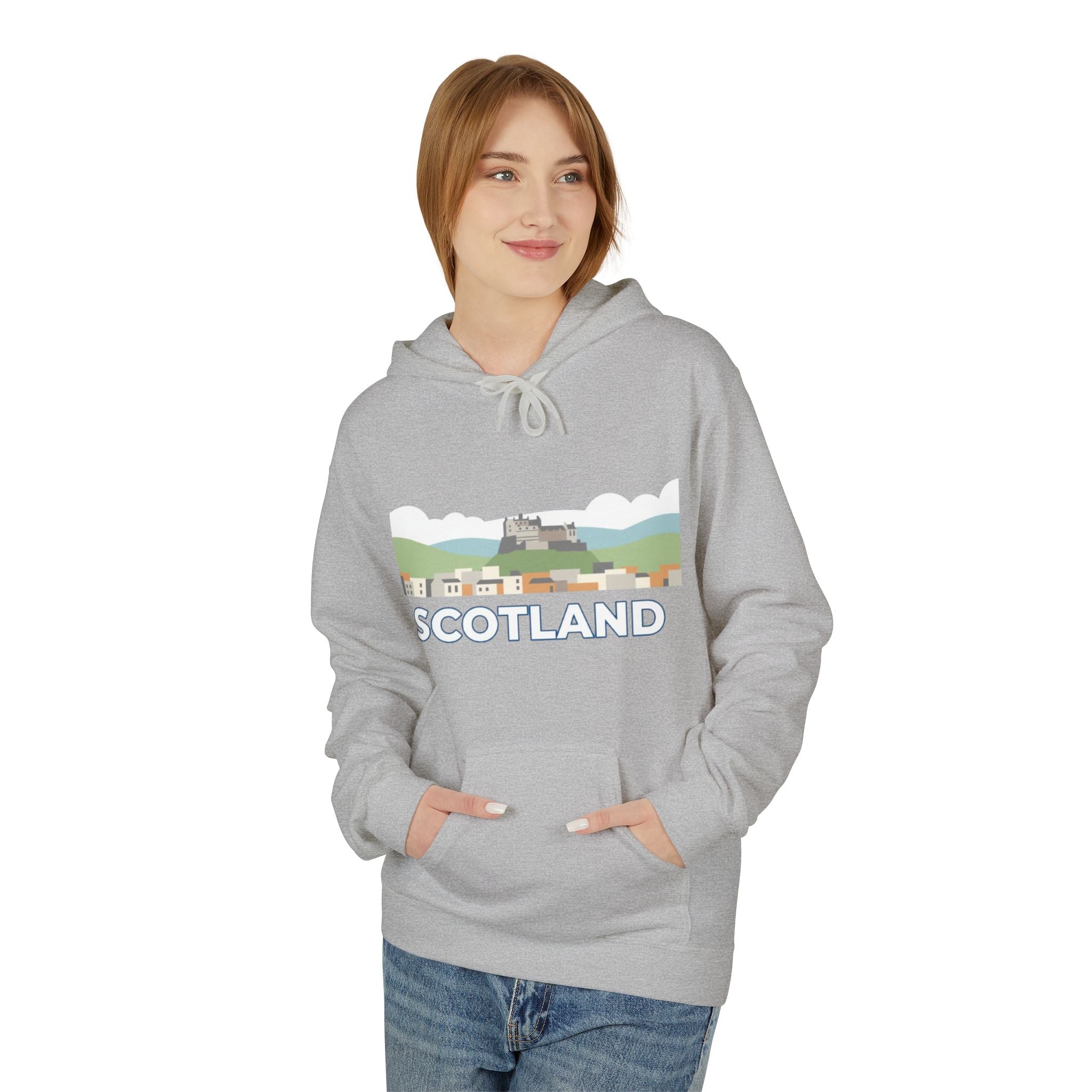 Scotland Skyline Hoodie — Scotland Theme Pullover Hoodie