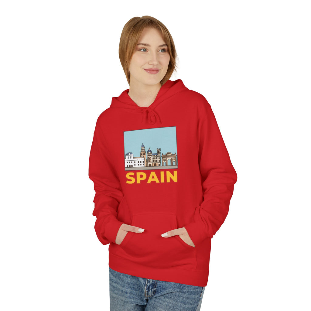 Spain Skyline Hoodie — Spain Themed Pullover Hoodie