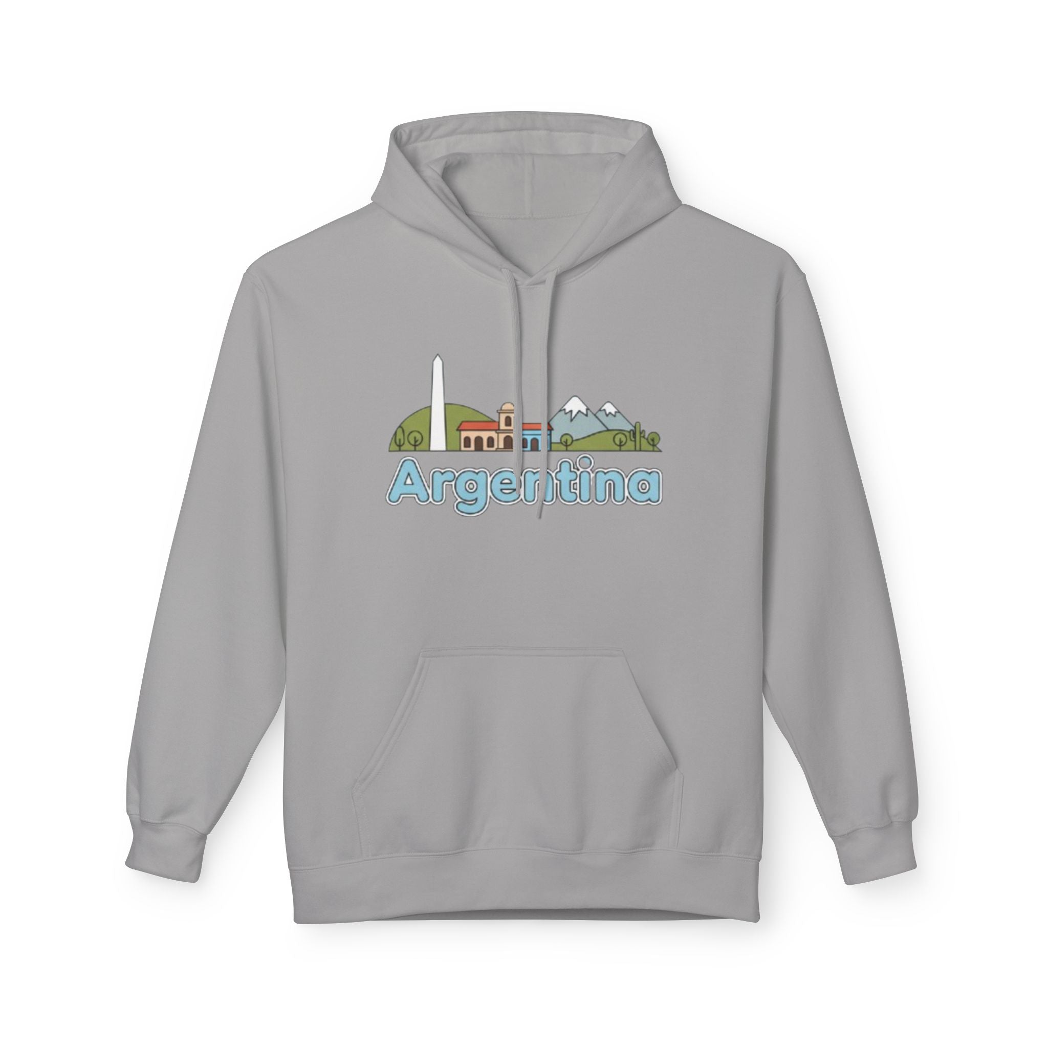 Argentina Skyline Hoodie — Argentina Themed Pullover Hoodie