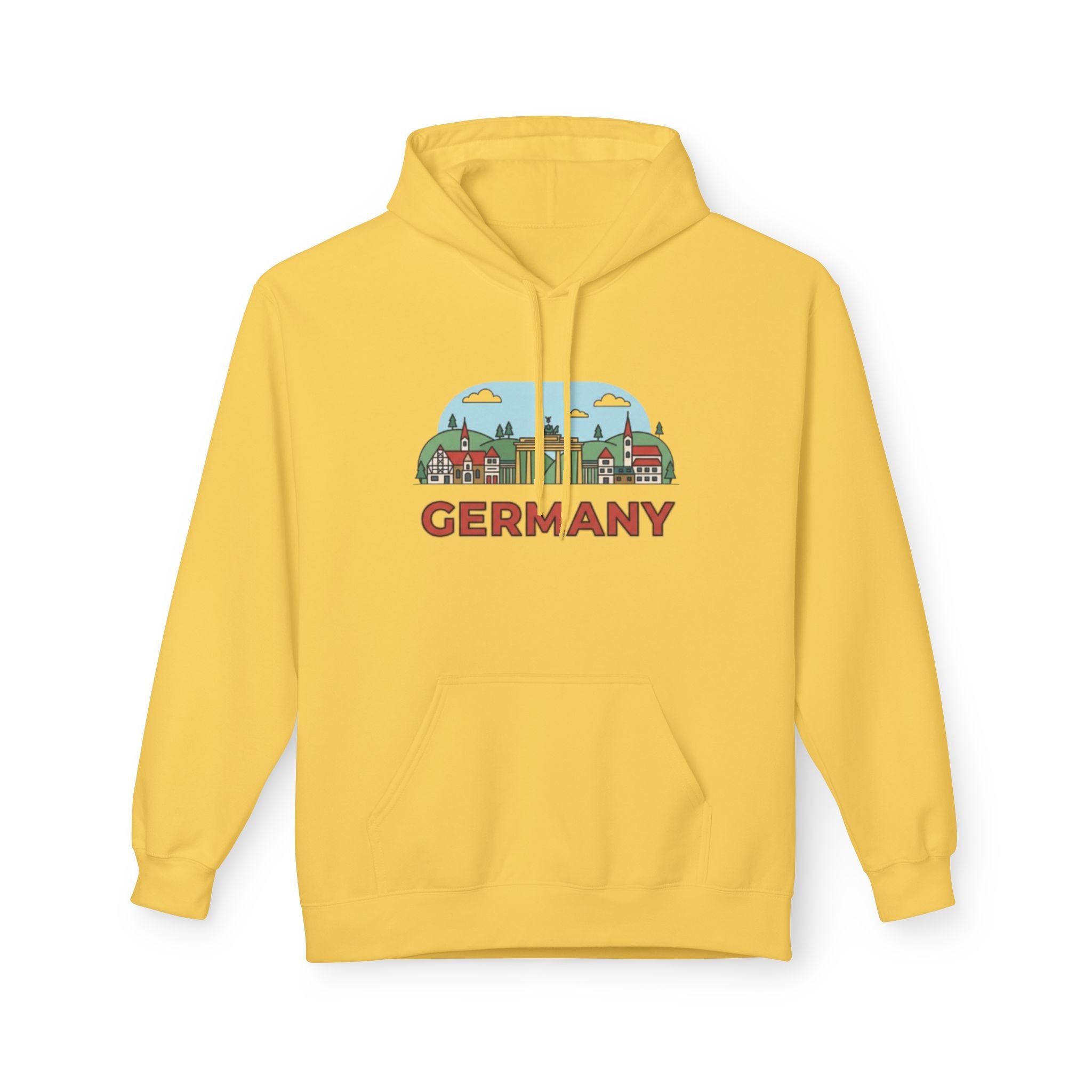 Germany Skyline Hoodie — Germany Themed Pullover Hoodie