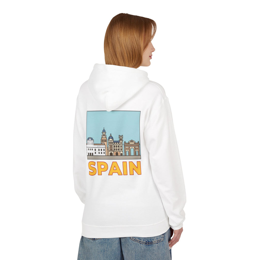 Spain Skyline Hoodie — Spain Themed Pullover Hoodie