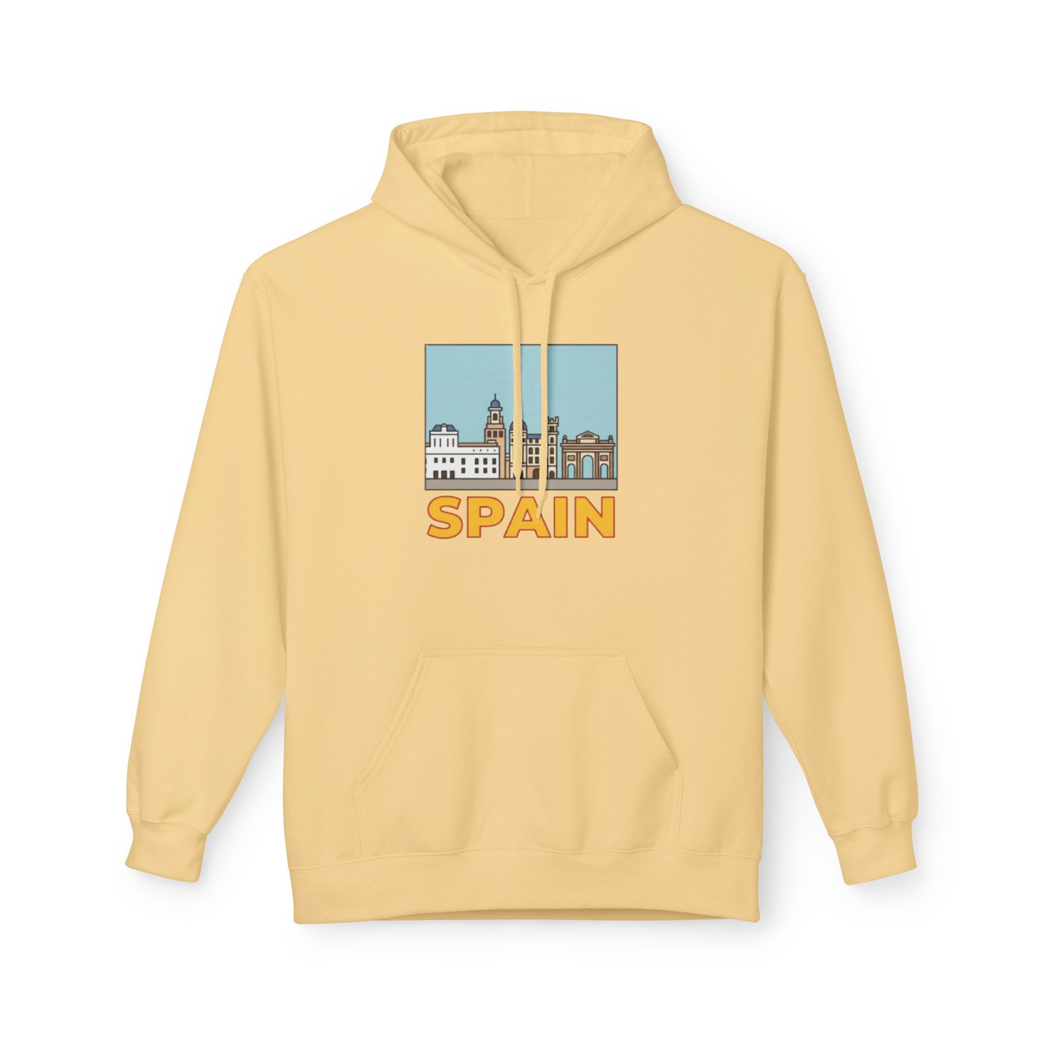 Spain Skyline Hoodie — Spain Themed Pullover Hoodie