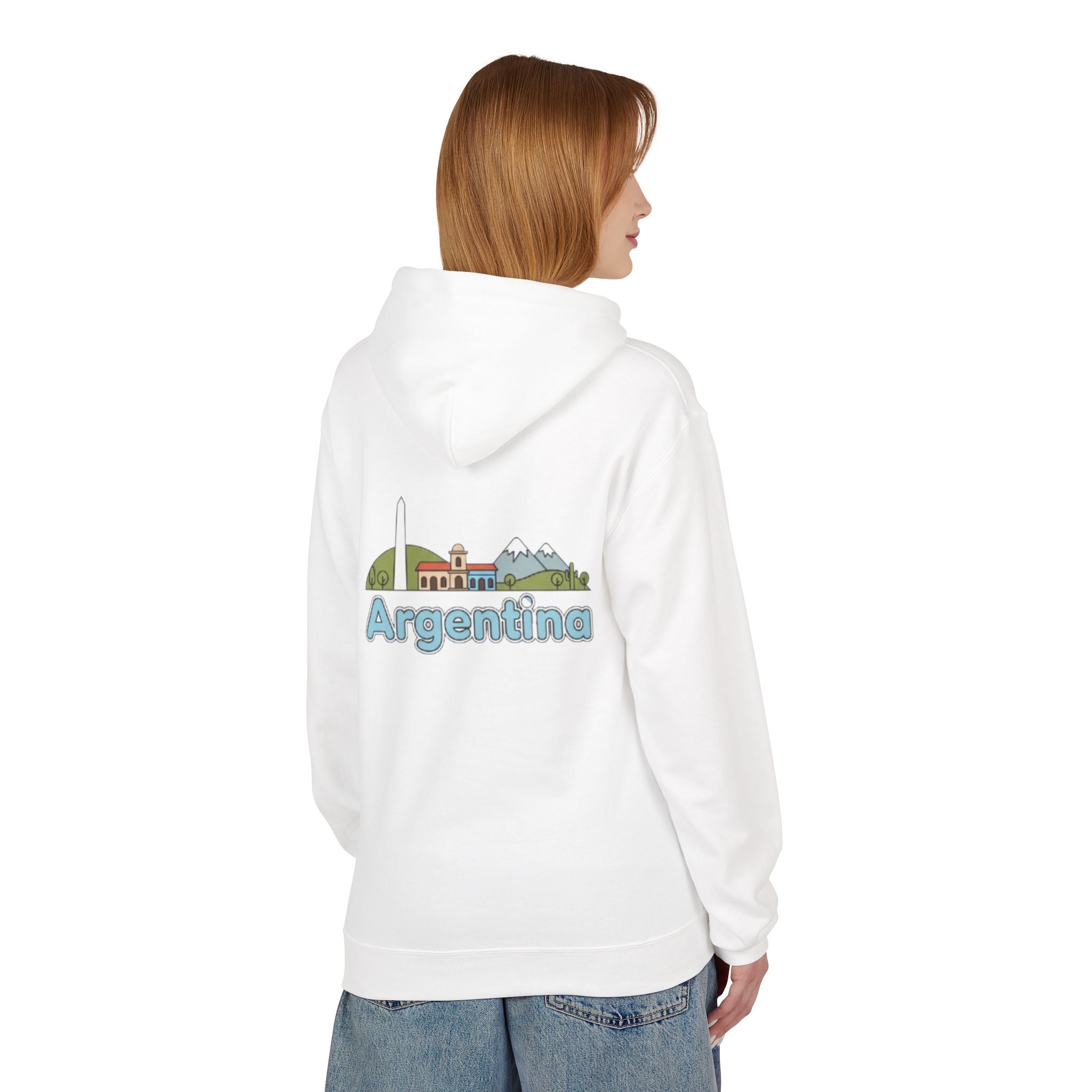 Argentina Skyline Hoodie — Argentina Themed Pullover Hoodie