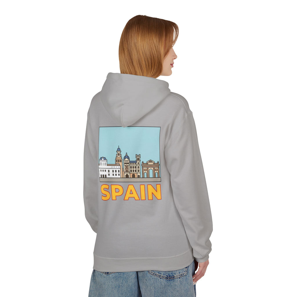 Spain Skyline Hoodie — Spain Themed Pullover Hoodie
