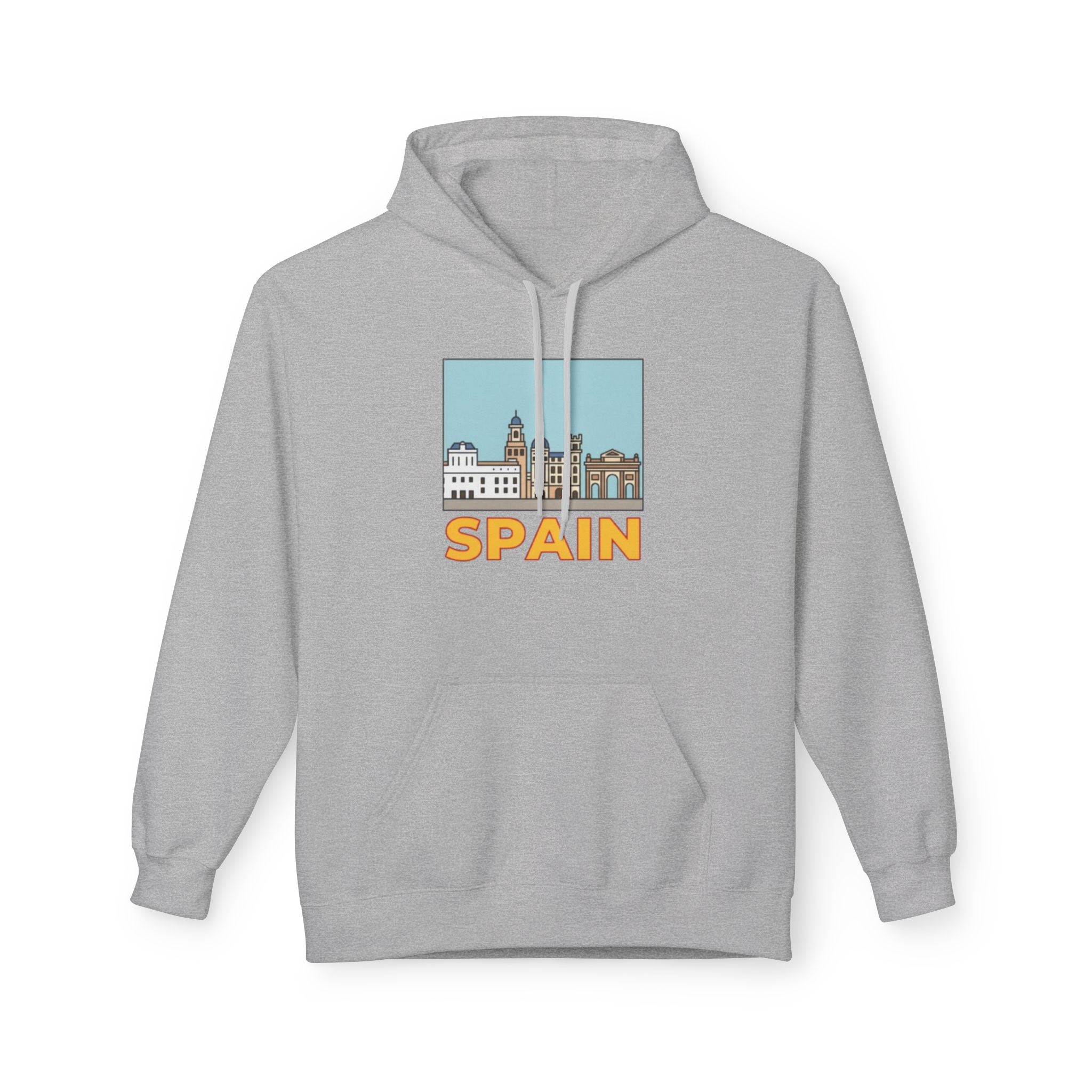 Spain Skyline Hoodie — Spain Themed Pullover Hoodie