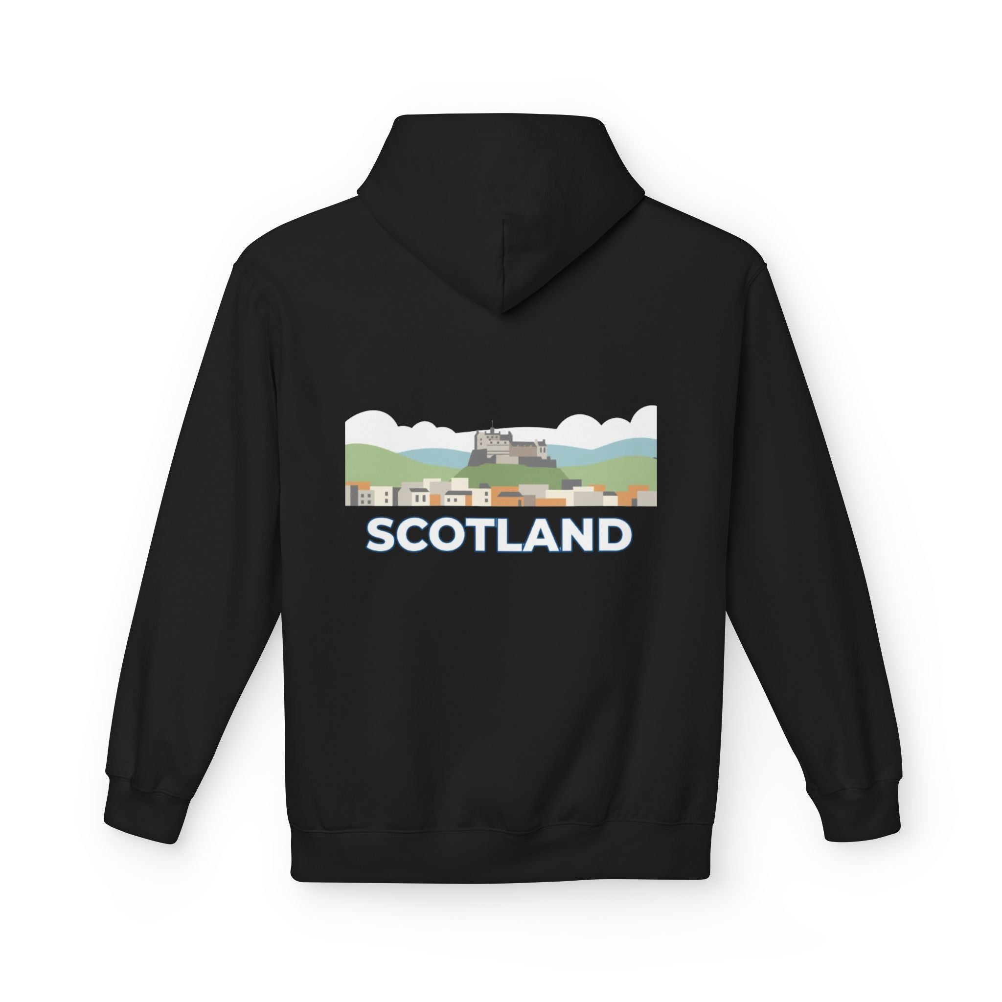 Scotland Skyline Hoodie — Scotland Theme Pullover Hoodie