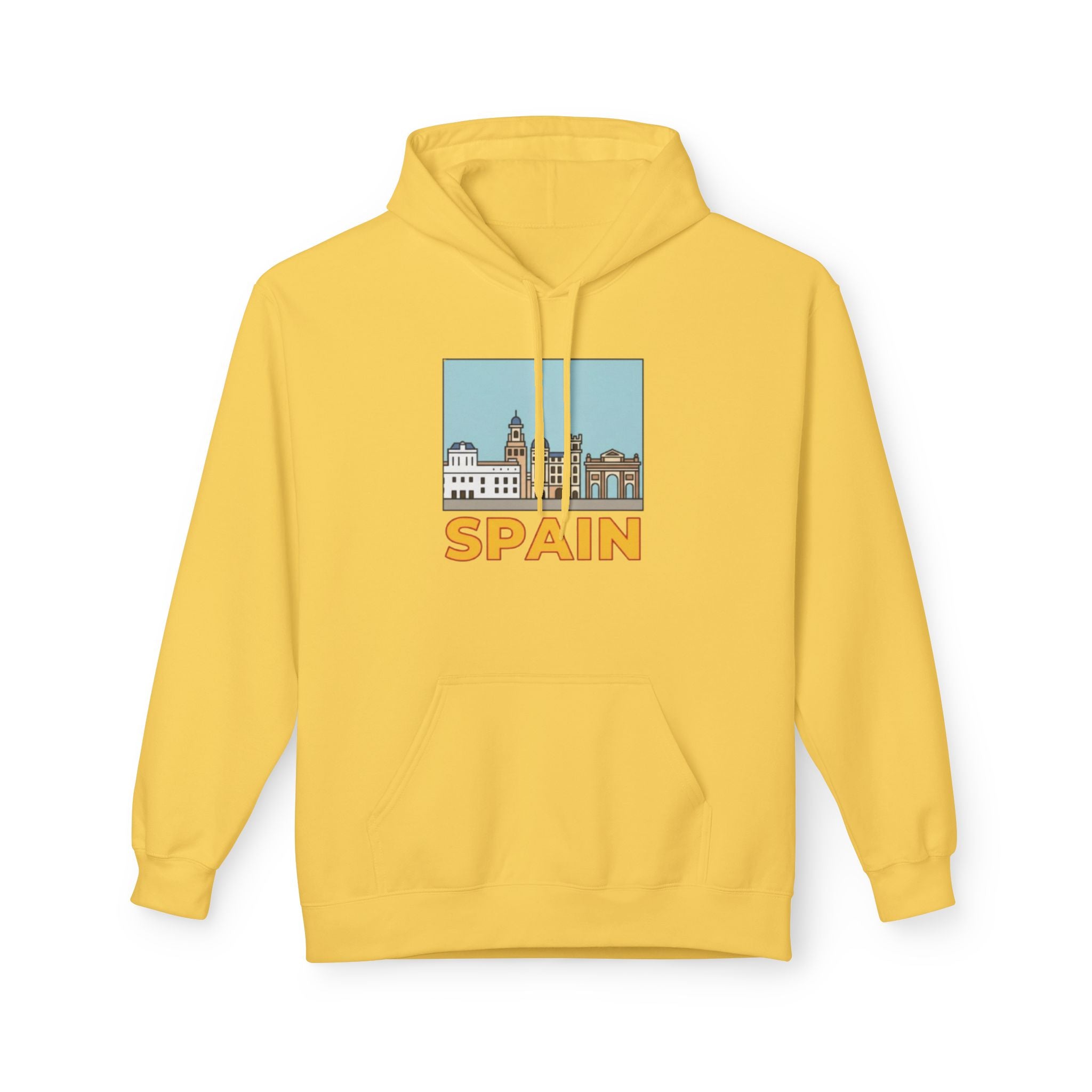 Spain Skyline Hoodie — Spain Themed Pullover Hoodie