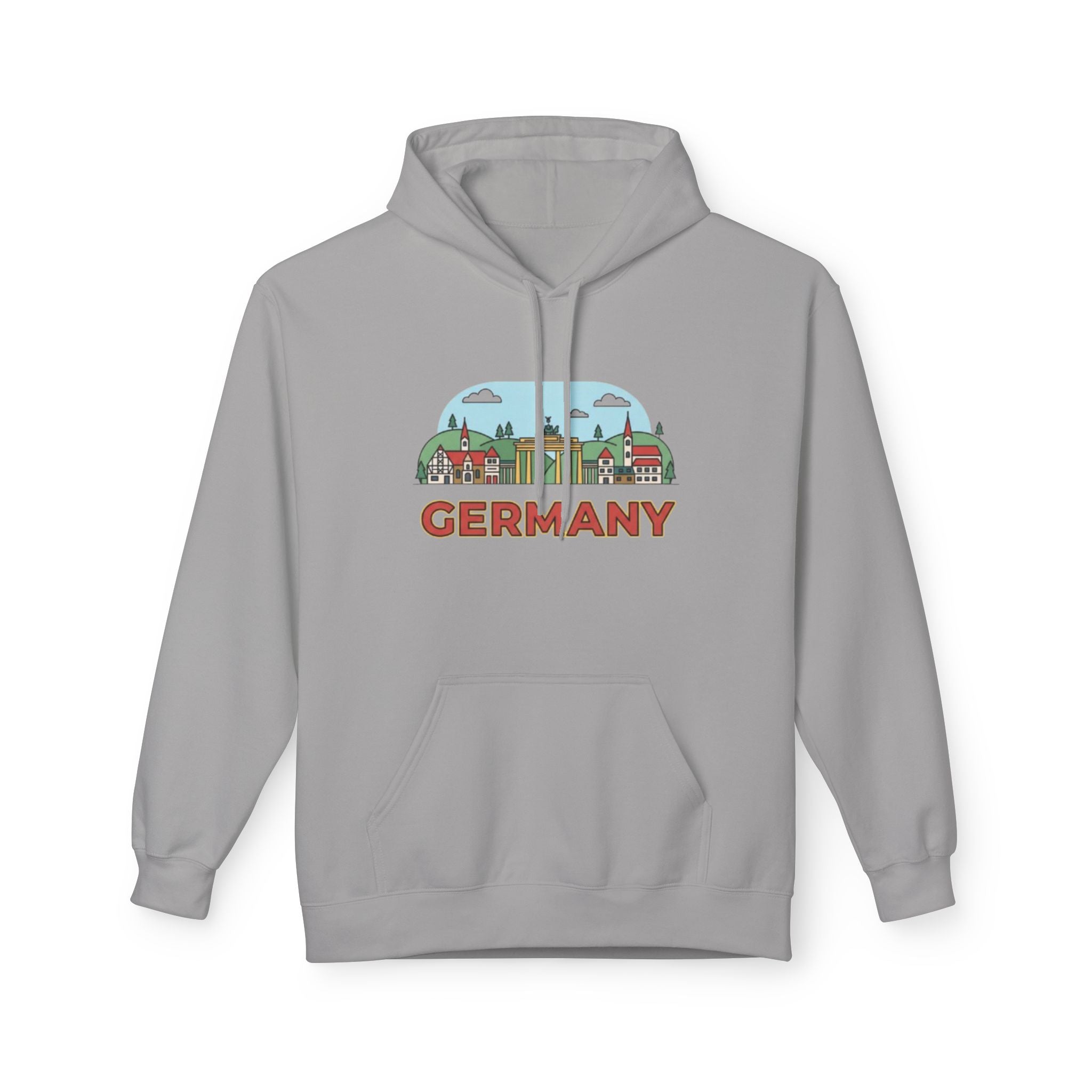 Germany Skyline Hoodie — Germany Themed Pullover Hoodie