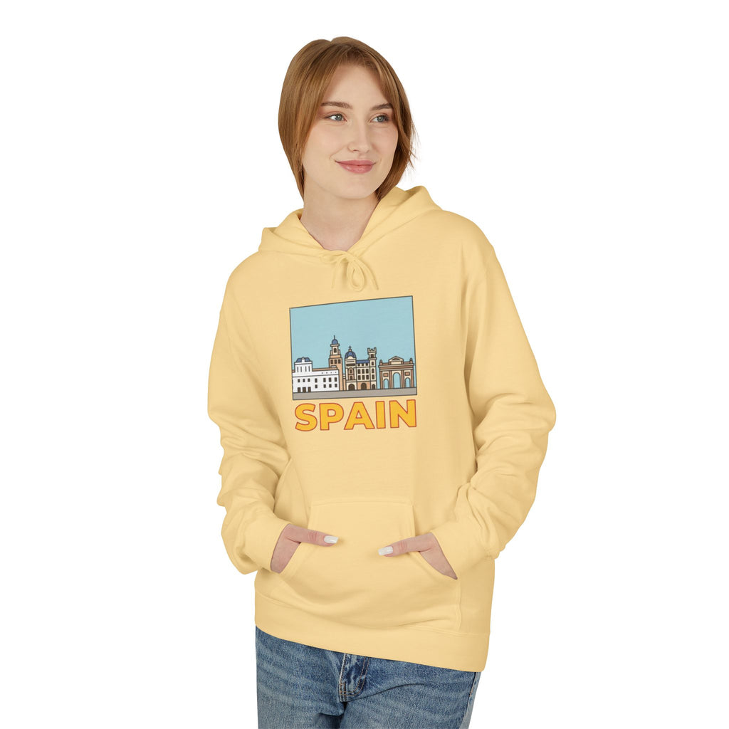 Spain Skyline Hoodie — Spain Themed Pullover Hoodie