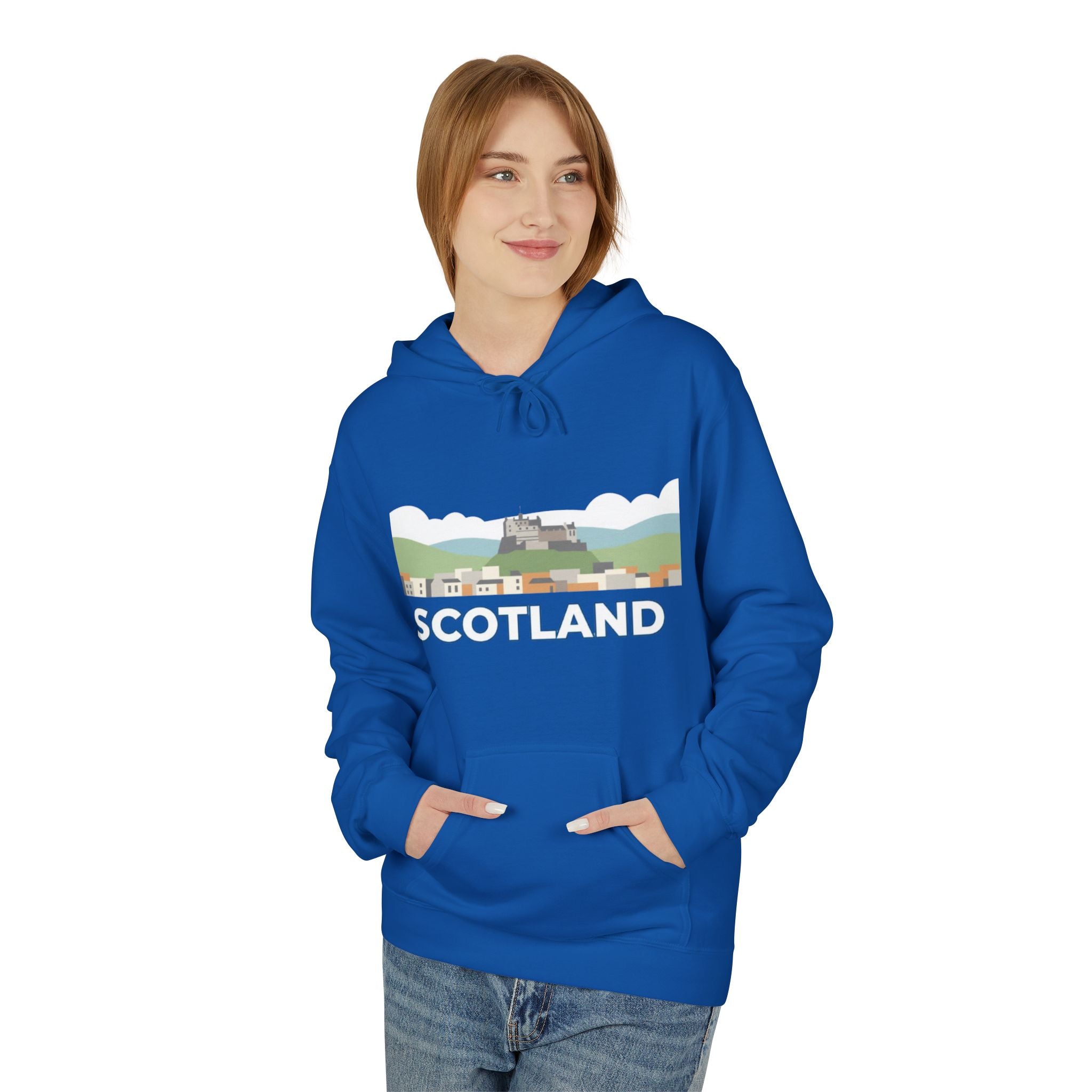 Scotland Skyline Hoodie — Scotland Theme Pullover Hoodie