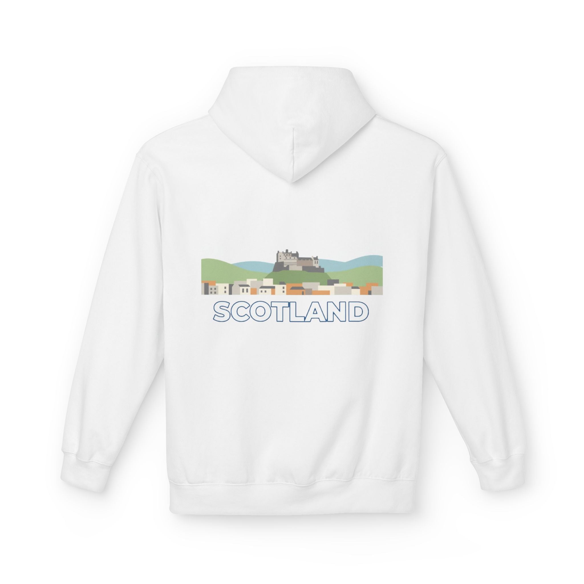 Scotland Skyline Hoodie — Scotland Theme Pullover Hoodie