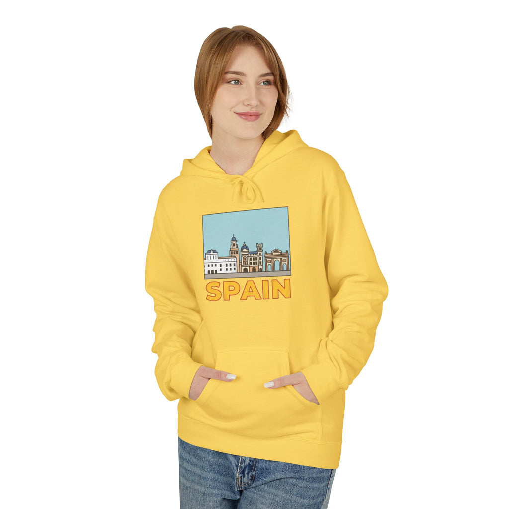 Spain Skyline Hoodie — Spain Themed Pullover Hoodie
