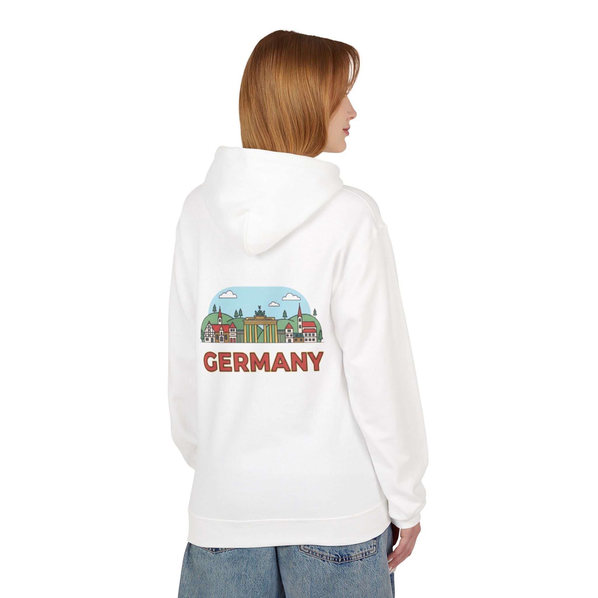 Germany Skyline Hoodie — Germany Themed Pullover Hoodie