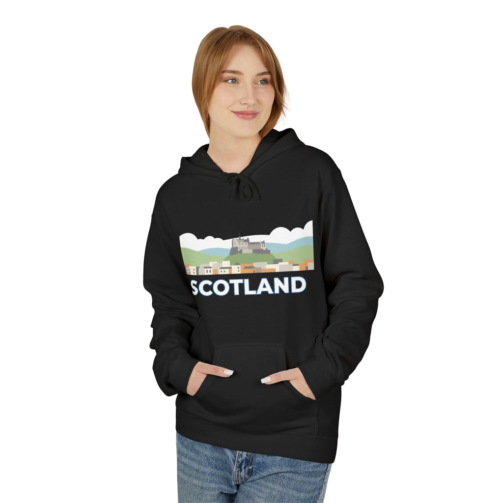 Scotland Skyline Hoodie — Scotland Theme Pullover Hoodie