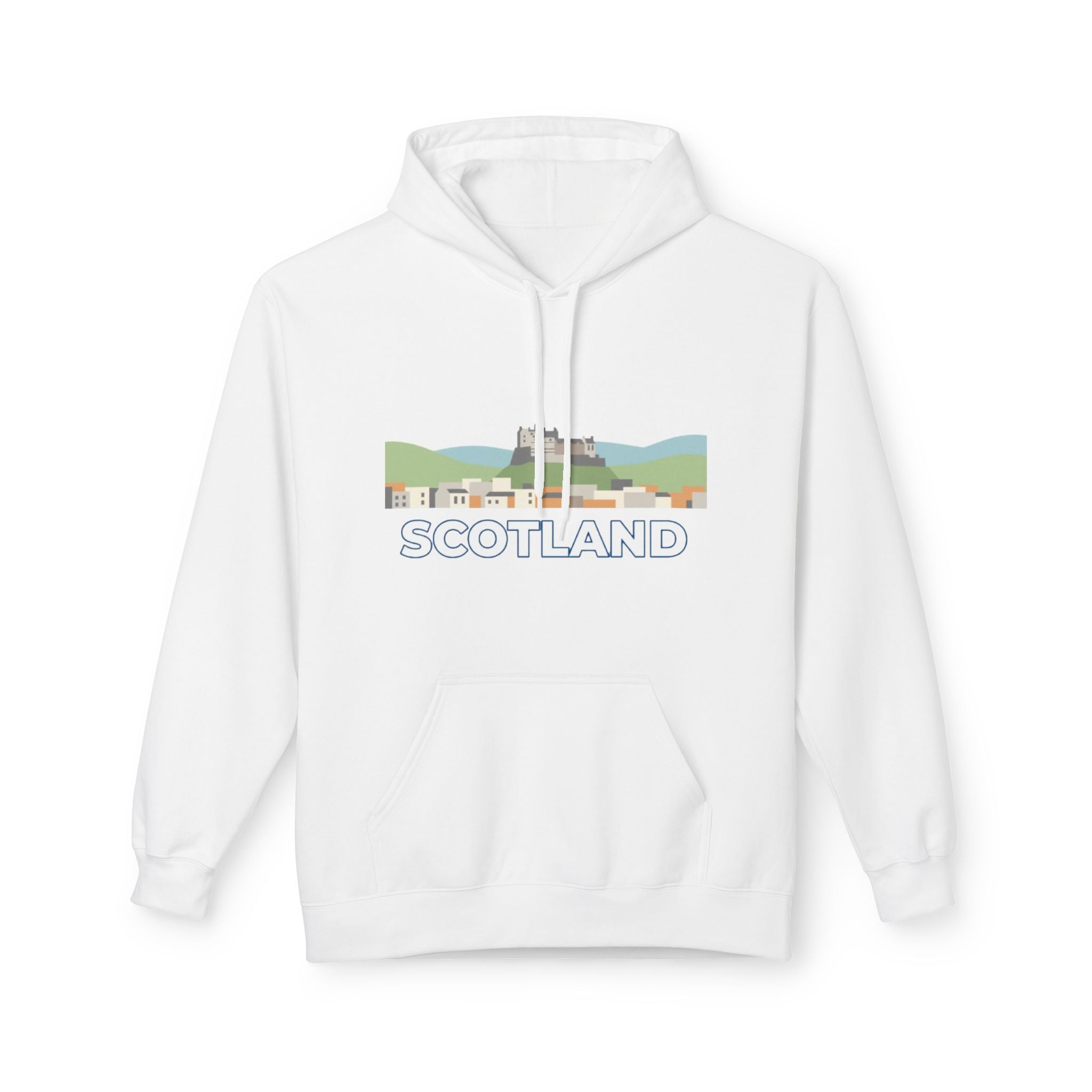Scotland Skyline Hoodie — Scotland Theme Pullover Hoodie