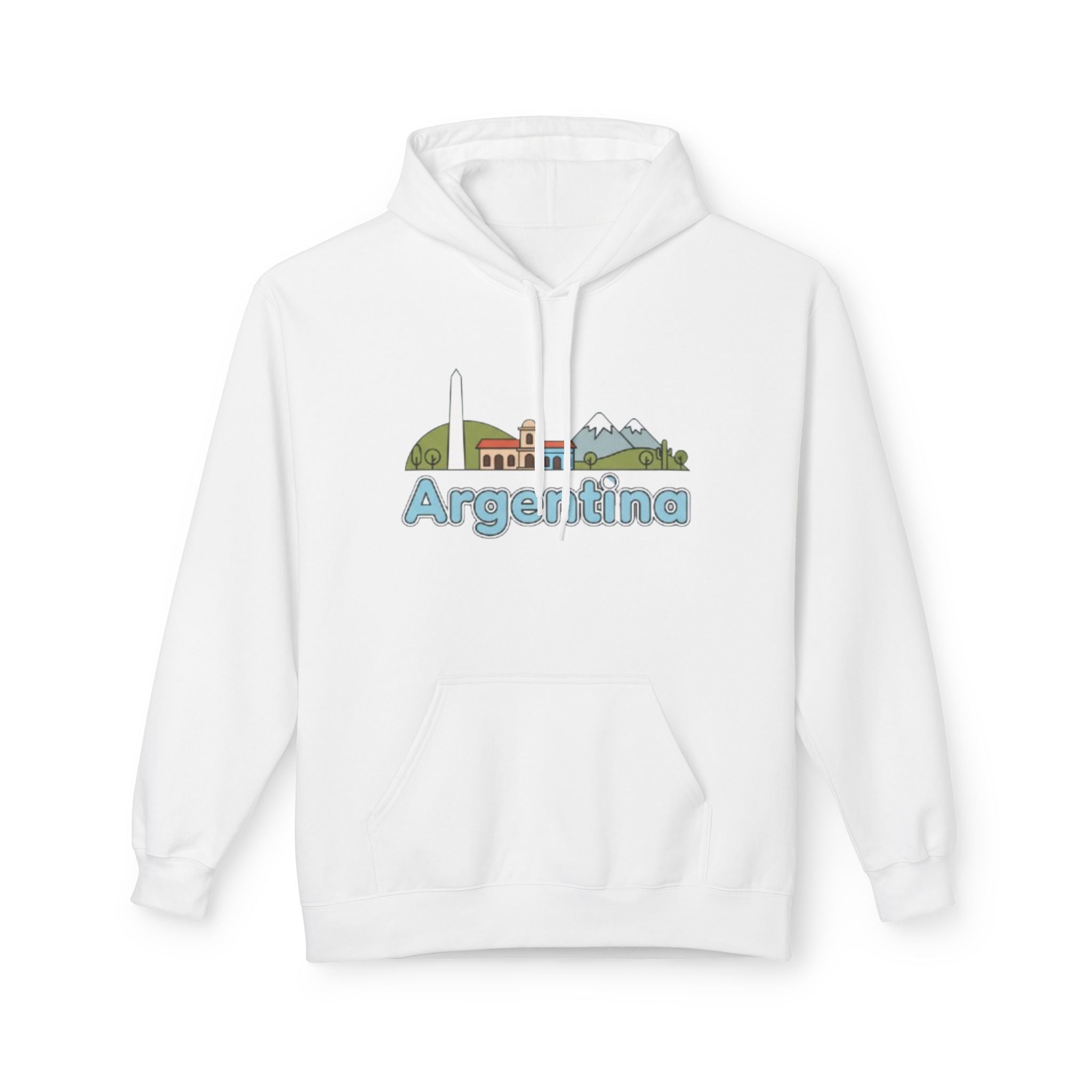 Argentina Skyline Hoodie — Argentina Themed Pullover Hoodie