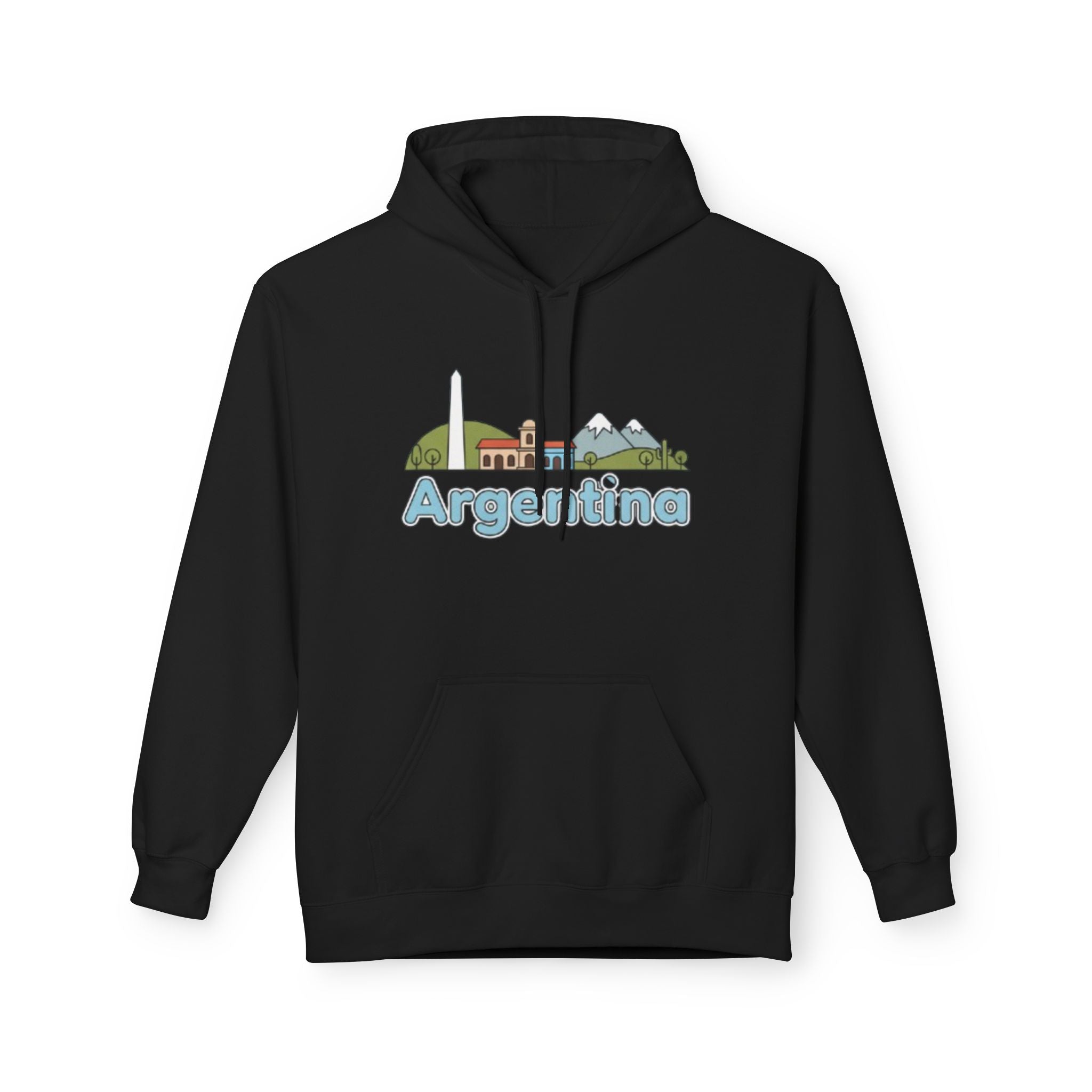 Argentina Skyline Hoodie — Argentina Themed Pullover Hoodie