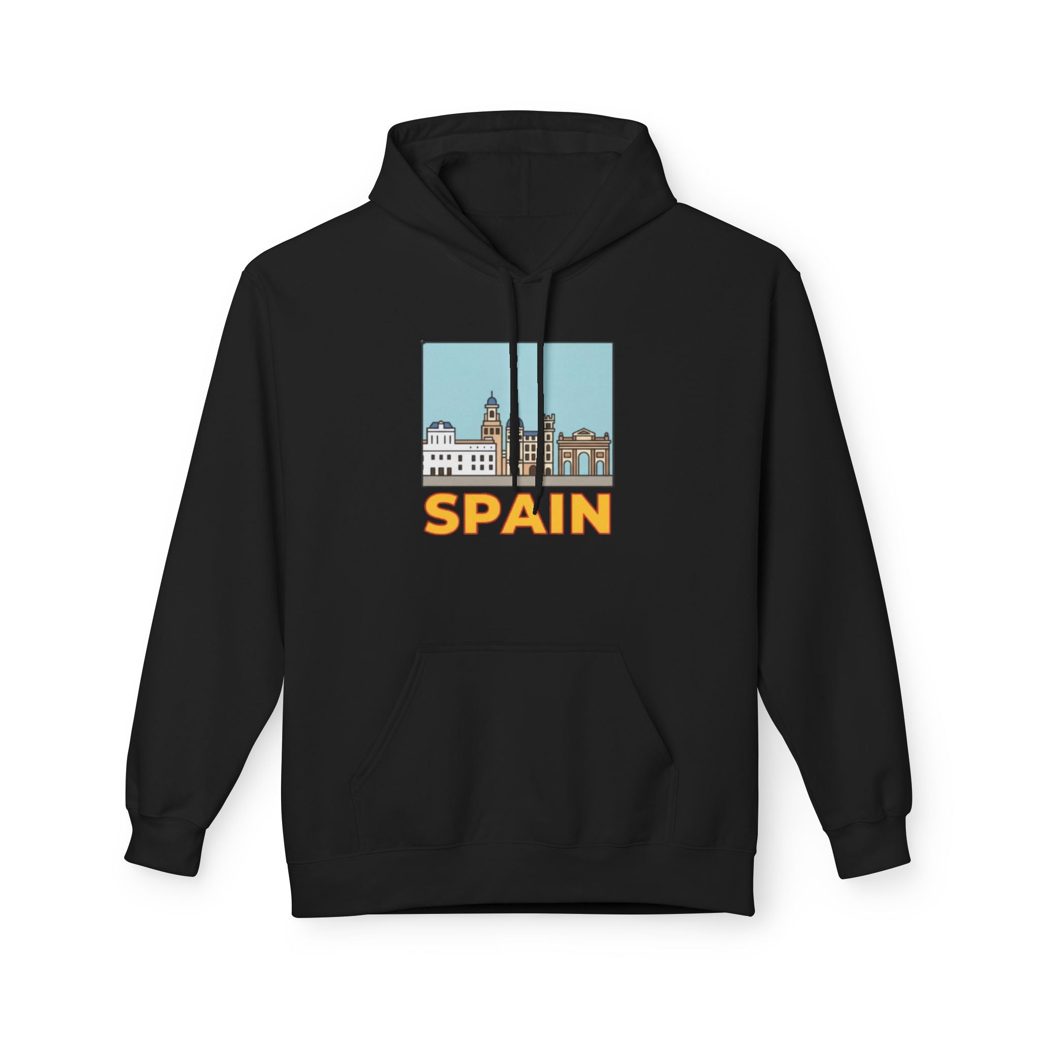 Spain Skyline Hoodie — Spain Themed Pullover Hoodie