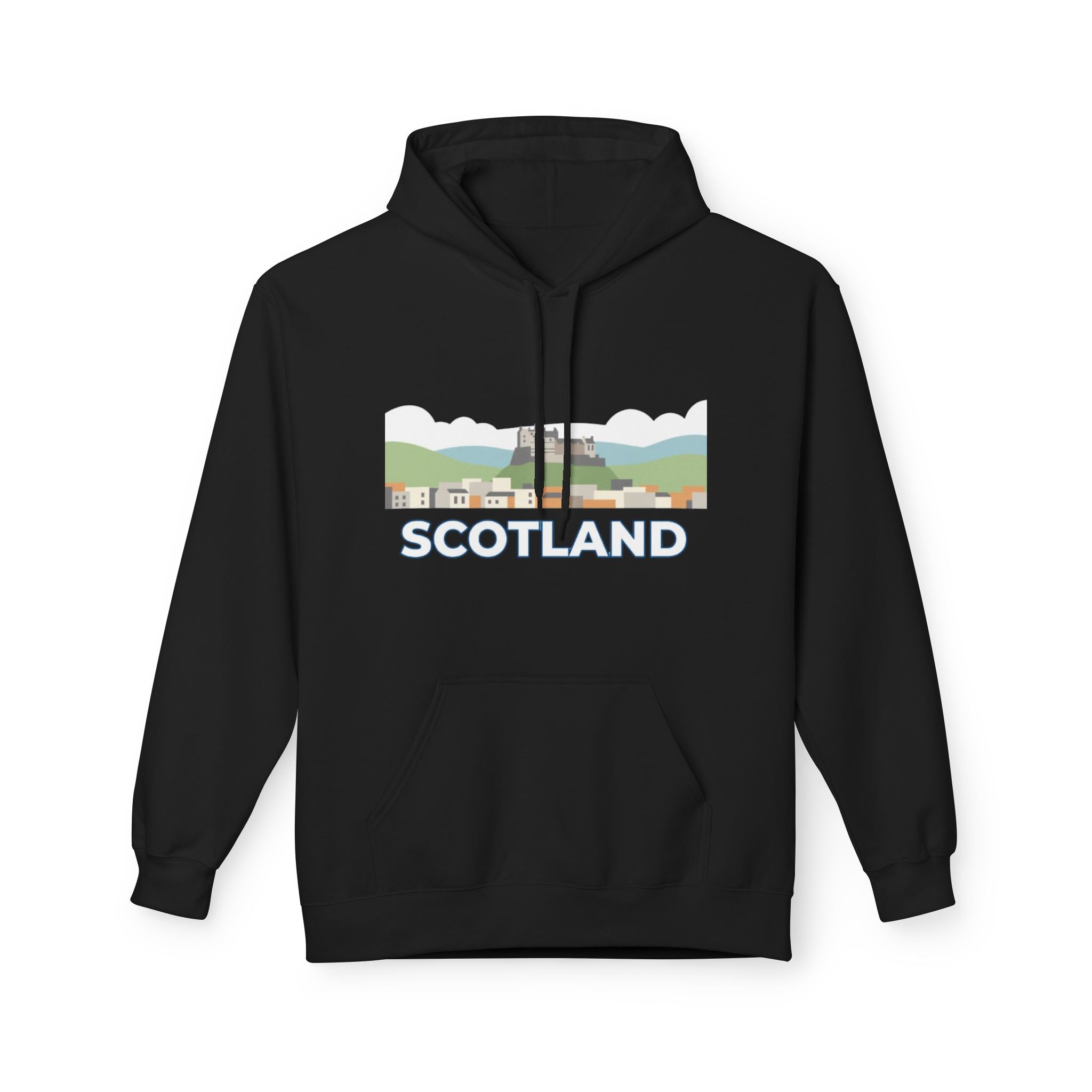 Scotland Skyline Hoodie — Scotland Theme Pullover Hoodie