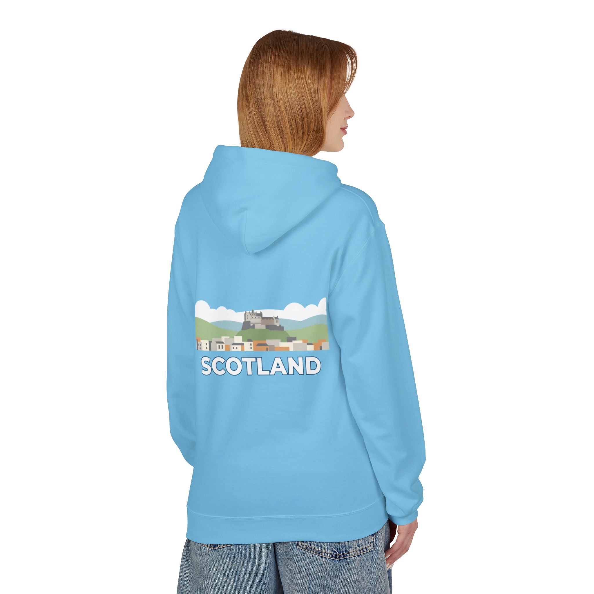 Scotland Skyline Hoodie — Scotland Theme Pullover Hoodie