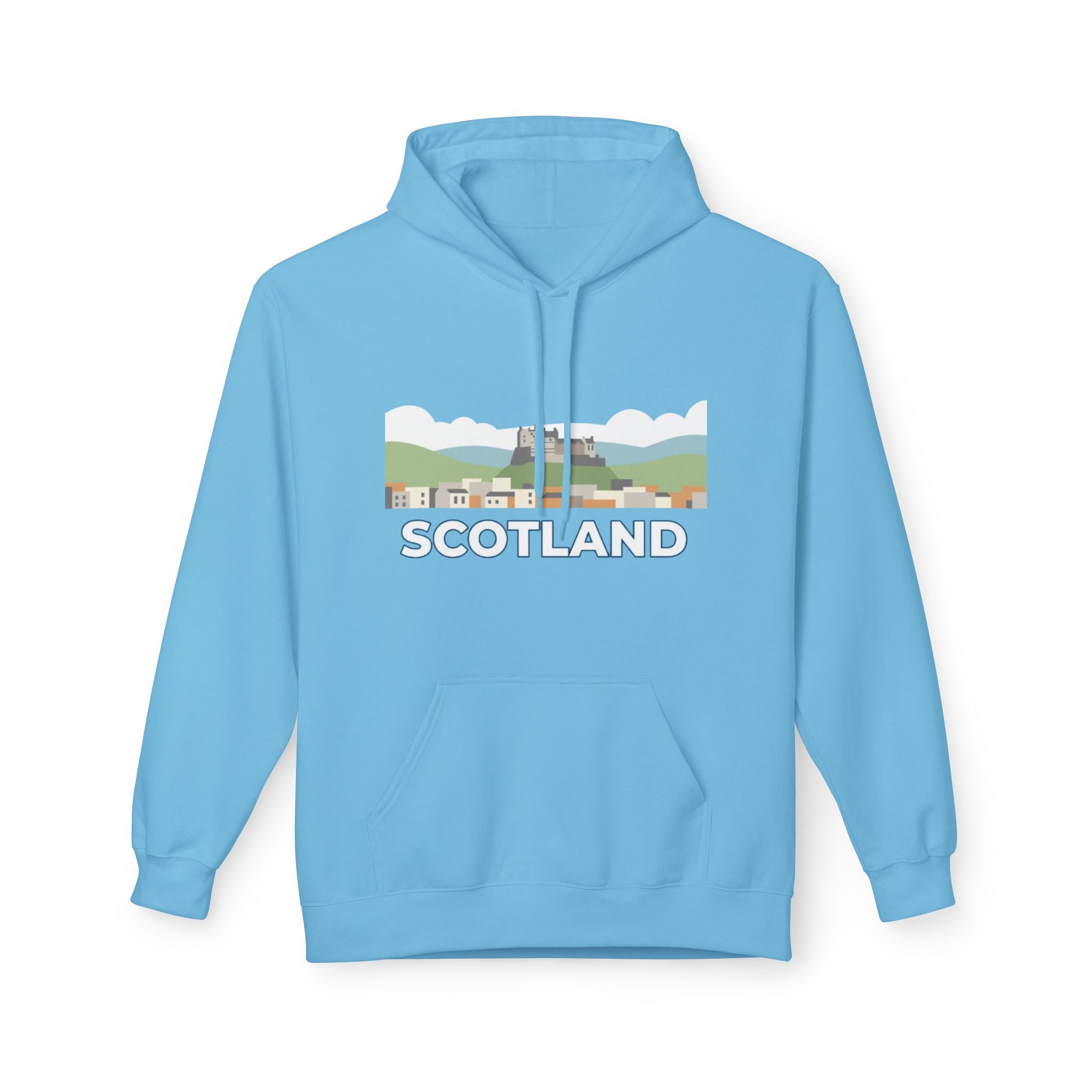 Scotland Skyline Hoodie — Scotland Theme Pullover Hoodie