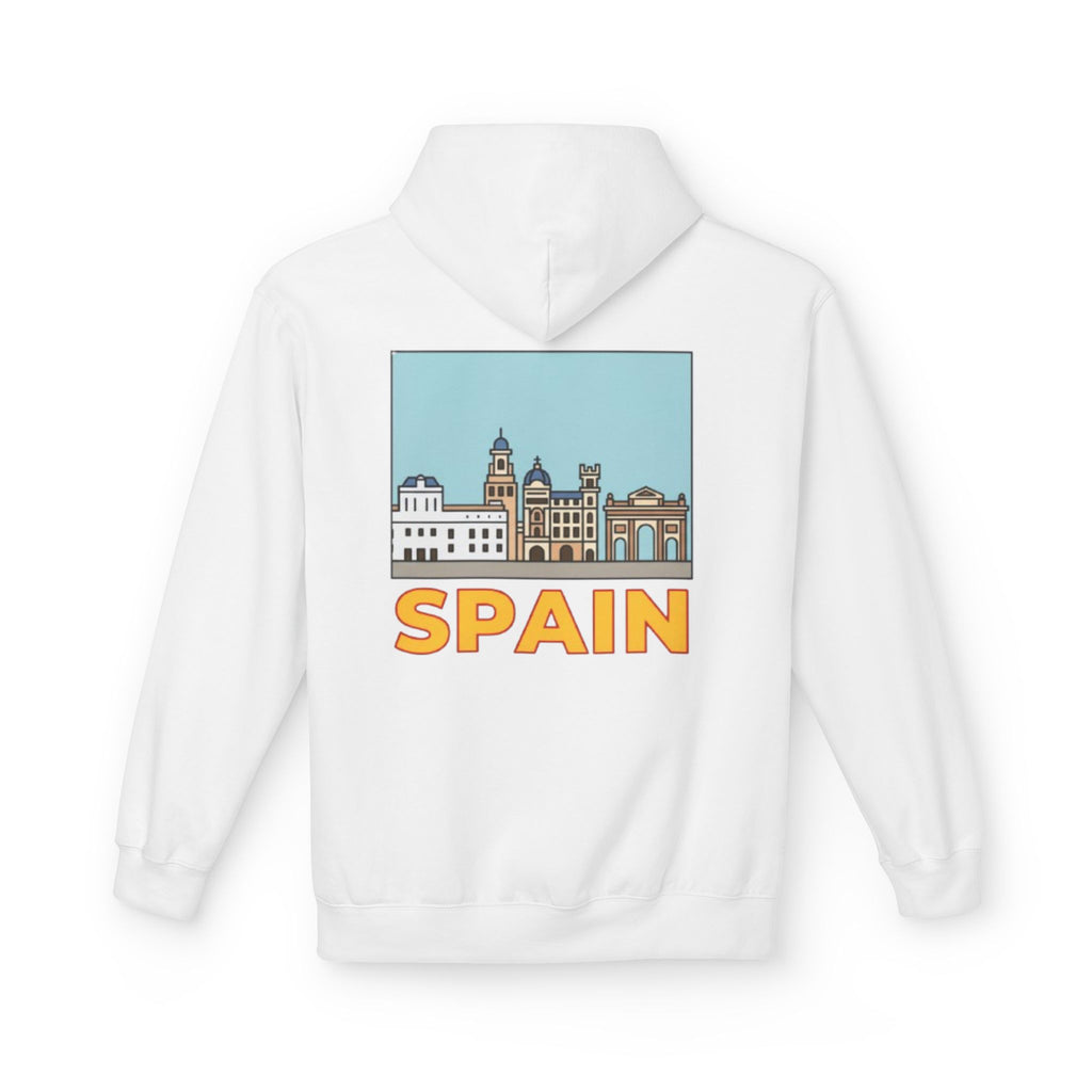 Spain Skyline Hoodie — Spain Themed Pullover Hoodie